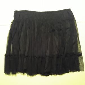 Kimchi Blue Black Ruffle Skirt